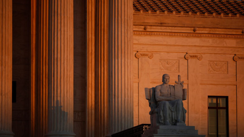 El edificio de la Corte Suprema de EE. UU. el 26 de enero de 2022, en Washington, DC. (Chip Somodevilla/Getty Images)