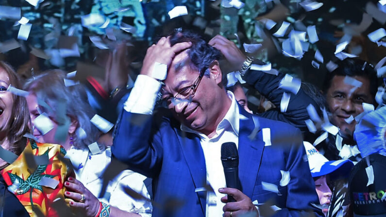 El  entonces candidato presidencial colombiano Gustavo Petro, en una imagen de archivo. (LUIS ROBAYO/AFP vía Getty Images)