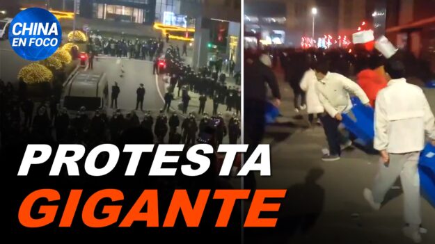 Protesta gigante en fábrica de pruebas para el virus en China. Funerarias 24 hrs a máxima capacidad