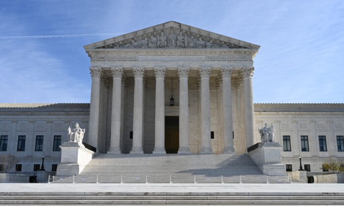 La Corte Suprema de Estados Unidos en Washington, el 4 de diciembre de 2022. (Daniel Slim/AFP vía Getty Images)