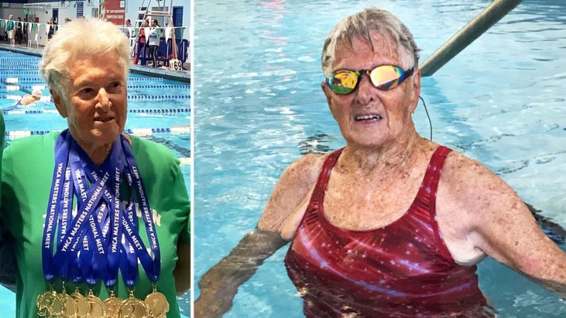 "¡Termina como Judy!": Nadadora y medallista de oro de 96 años revela su secreto para estar sana