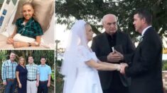 Renuevan votos matrimoniales antes de su 25 aniversario mientras esposa lucha contra cáncer en etapa 4