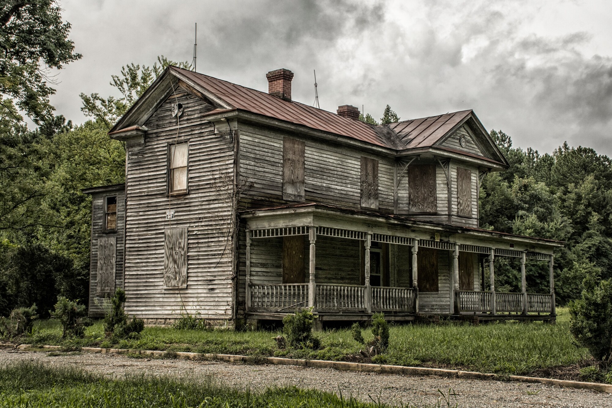 Casa antigua en Ashland, Virginia, fotografiada en agosto de 2020. (Cortesía de Michael Wade)