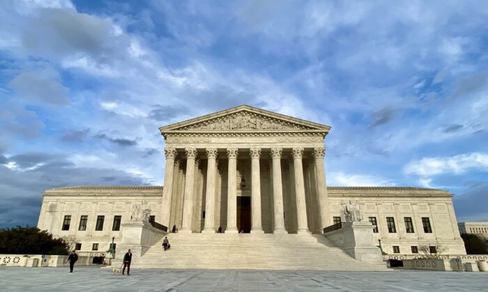 Corte Suprema de EE. UU. en Washington, D.C. el 10 de marzo de 2020. (Jan Jekielek/The Epoch Times)
