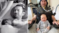 Exjugador de rugby paralizado por lesión medular vence los pronósticos y logra ver nacer a su hijo
