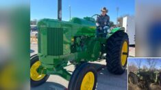 Adolescente dedica 700 horas a restaurar tractor John Deere de 1954 y gana 10,000 dólares