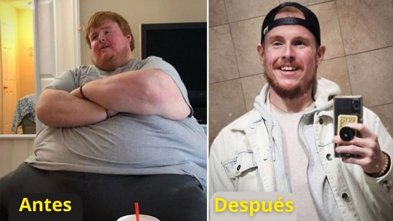Joven con obesidad que pesaba 820 libras ahora está irreconocible tras perder 600 libras