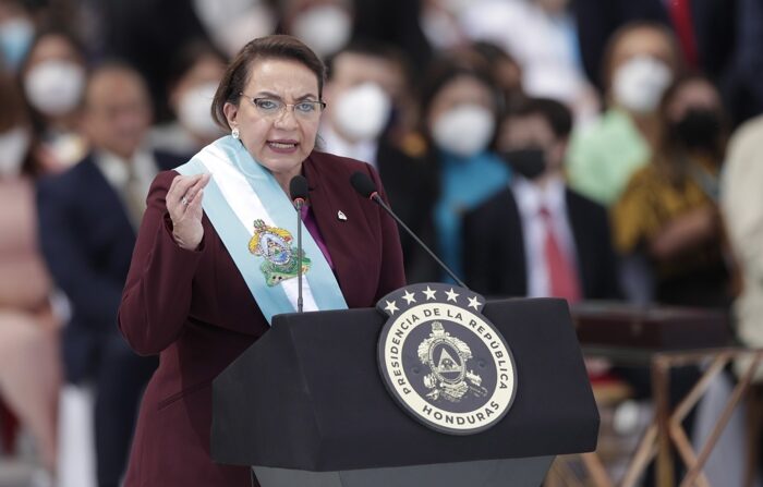 Fotografía de archivo de la presidenta de Honduras, Xiomara Castro. EFE/ Bienvenido Velasco