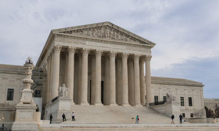 El edificio de la Corte Suprema en Washington, el 24 de febrero de 2023. (Madalina Vasiliu/The Epoch Times)
