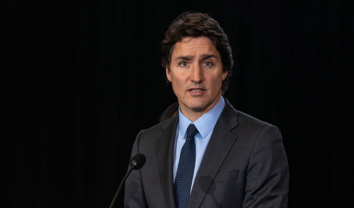 El primer ministro canadiense, Justin Trudeau, foto tomada el 24 de febrero de 2023 en Toronto, Canadá. (Katherine KY Cheng/Getty Images)
