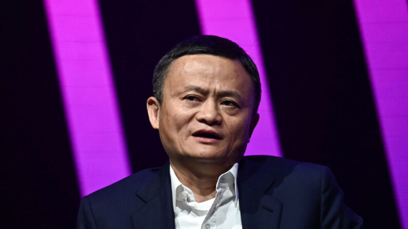 Jack Ma, CEO del gigante chino del comercio electrónico Alibaba, habla durante su visita en la feria de startups e innovación Vivatech, en París, el 16 de mayo de 2019. (Philippe Lopez/AFP vía Getty Images)