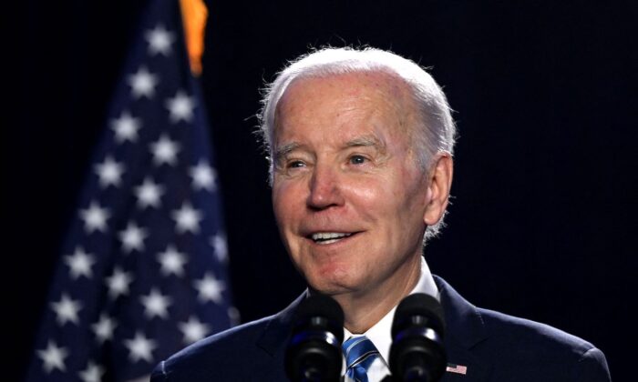 El presidente Joe Biden en Baltimore, Maryland, el 1 de marzo de 2023. (Andrew Caballero-Reynolds/AFP vía Getty Images)
