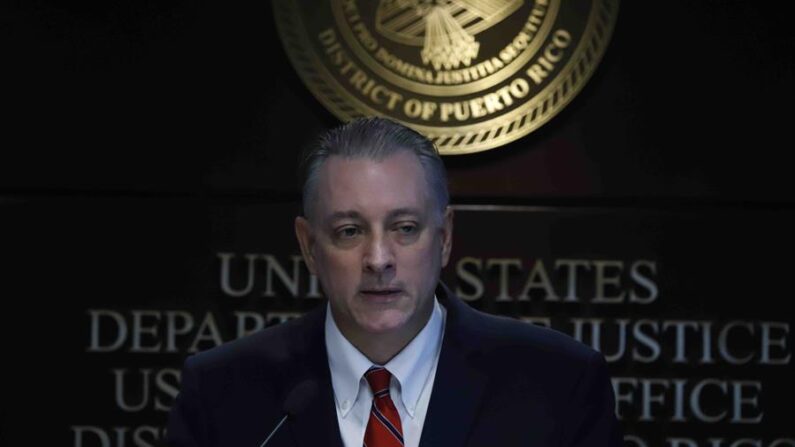 El fiscal federal Stephen Muldrow habla durante una rueda de prensa en San Juan (Puerto Rico). EFE/ Thais Llorca