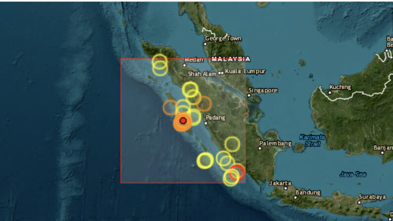 Un terremoto de magnitud 7.1 en la escala de Richter sacudió las costas de la isla de Sumatra, en Indonesia, según el Servicio Geológico de Estados Unidos (USGS, en inglés). (Captura pantalla/EMSC)
