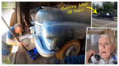 Hijo de mecánico arregla Cadillac del 46 de su padre, de 102 años, que llevaba 50 años sin funcionar