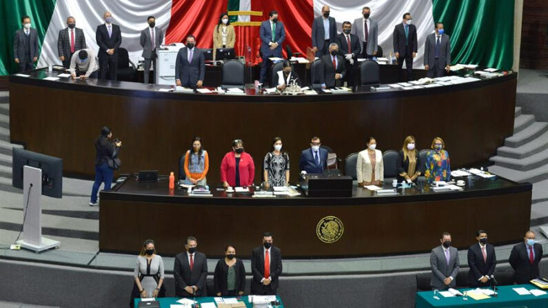 Fotografía de archivo del pleno de la Cámara de Diputados en Ciudad de México (México). EFE/Mario Guzmán