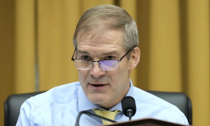 El representante Jim Jordan (R-Ohio) en Washington, el 1 de febrero de 2023. (Drew Angerer/Getty Images)
