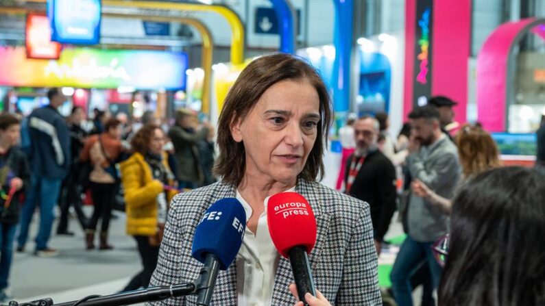 Fotografía de archivo en donde se observa a la directora de FITUR, María Valcarce. EFE/Fernando Villar