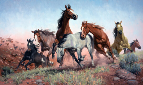 "Comanche Pony Raid", de Jack Sorenson. (Cortesía de ©Jack Sorenson Fine Art, Inc)