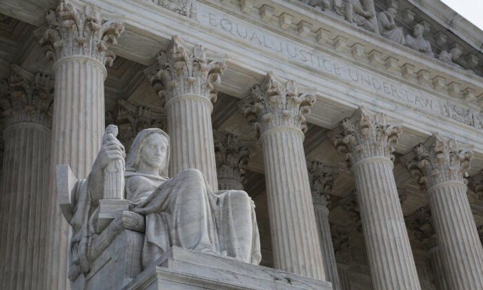 La Corte Suprema de Estados Unidos, en Washington, el 23 de marzo de 2023. (Richard Moore/The Epoch Times)
