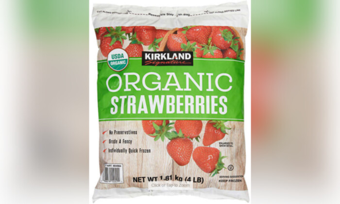 La Administración de Alimentos y Medicamentos de EE. UU. retira del mercado las fresas enteras orgánicas congeladas de Kirkland Signature y varias otras marcas tras un brote del virus de la hepatitis A. (Cortesía de la Administración de Alimentos y Medicamentos de EE. UU.)