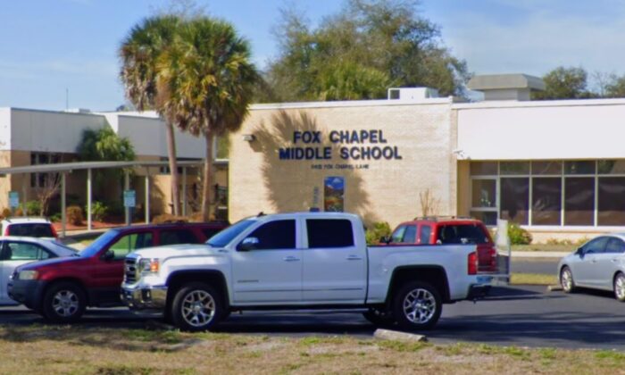 Fox Chapel Middle School en el condado de Hernando, Florida. (Google Maps/Captura de pantalla a través de NTD)