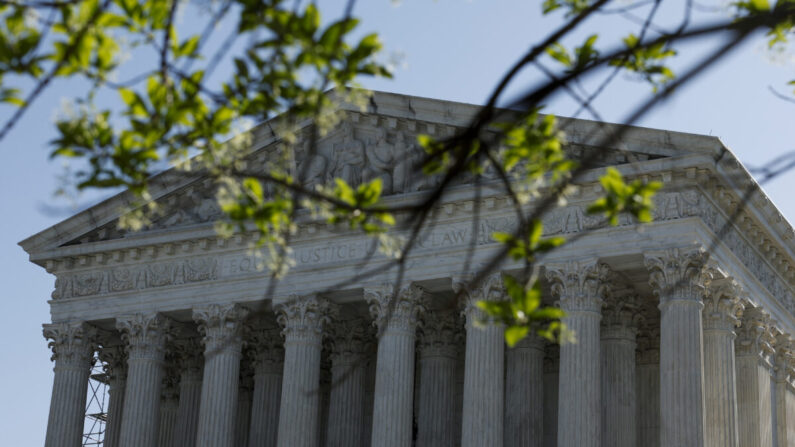 La Corte Suprema de Estados Unidos en Washington el 19 de abril de 2023. (Anna Moneymaker/Getty Images)
