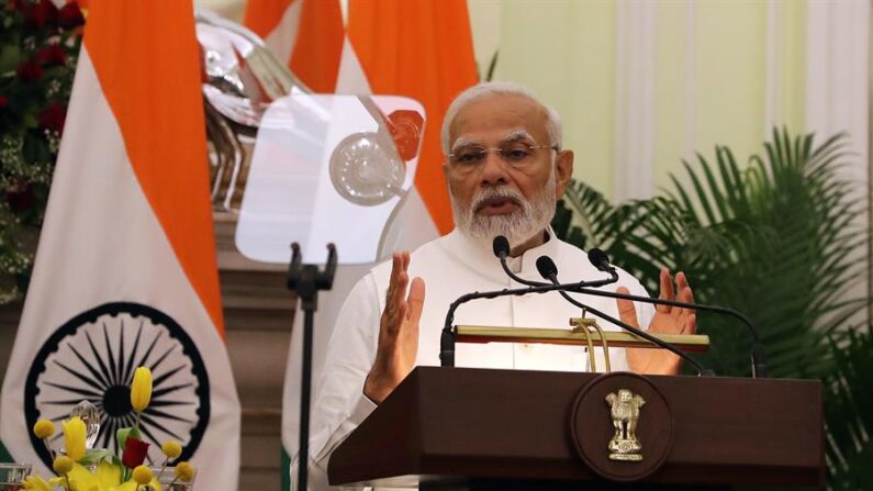 El primer ministro indio, Narendra Modi, en una fotografía de archivo. EFE/Harish Tyagi
