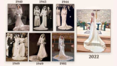“Qué legado”: 7 mujeres de la familia llevan el mismo vestido de novia comprado en 1940 por USD 19