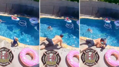 “Los niños se ahogan sin hacer ruido”: Padre socorrista saca a su hijo de la piscina justo a tiempo
