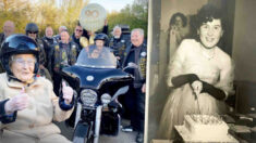 Bisabuela cumple 90 años y su deseo de montar una Harley gracias a una banda de motociclistas