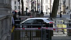 Un detenido por daños y conducción peligrosa tras colisionar su coche en Downing Street