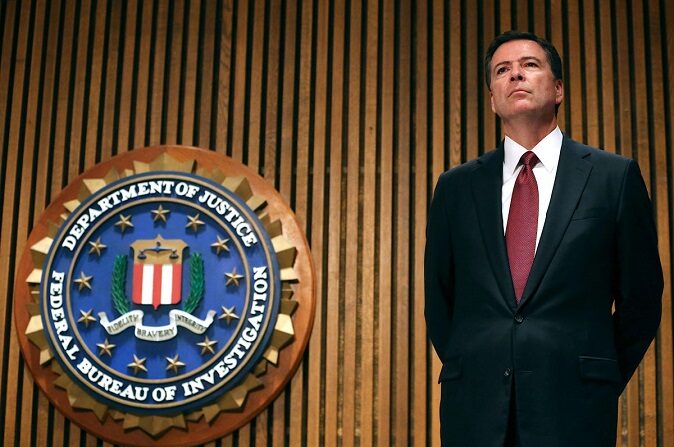 El director del FBI, James Comey, en la sede del FBI, en Washington, el 23 de junio de 2014. (Mark Wilson/Getty Images)