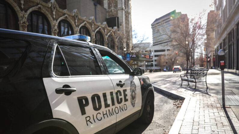 Un coche de la Policía de Richmond en Richmond, Virginia, el 20 de enero de 2020. (Samira Bouaou/The Epoch Times)
