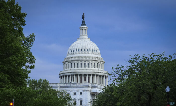 Edificio del Capitolio estadounidense en Washington el 1 de mayo de 2023. (Madalina Vasiliu/The Epoch Times)