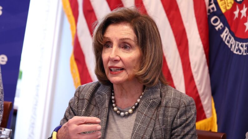 La representante Nancy Pelosi (D-Calif.) en Washington el 22 de marzo de 2023. (Paul Morigi/Getty Images para Protect Our Care)