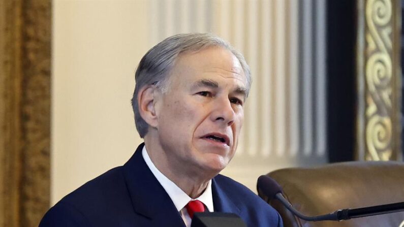 Foto de archivo del gobernador de Texas, Greg Abbott. EFE/EPA/Adam Davis
