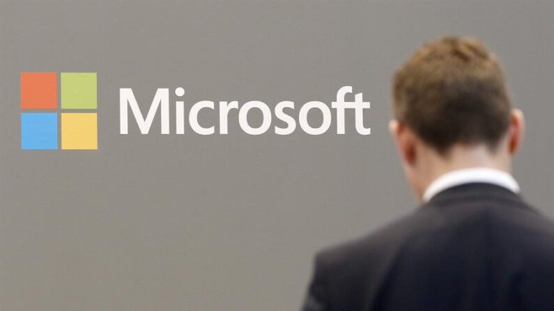 Vista del logo de Microsoft. Imagen de archivo. EFE/Focke Strangmann