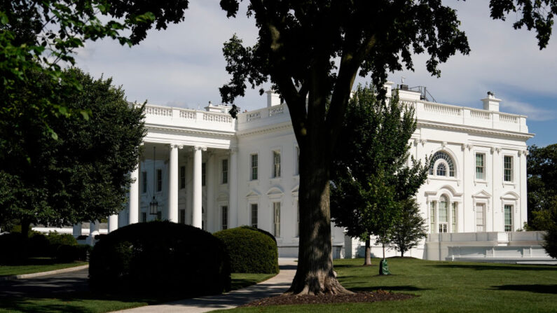 La Casa Blanca de Washington, DC., el 30 de julio de 2022. (Joshua Roberts/Getty Images)