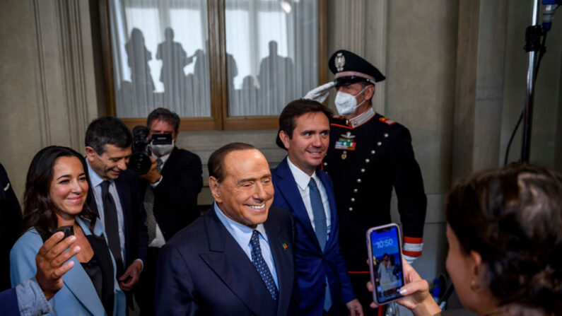 Silvio Berlusconi en el Palacio del Quirinale, el 21 de octubre de 2022 en Roma, Italia. (Antonio Masiello/Getty Images)