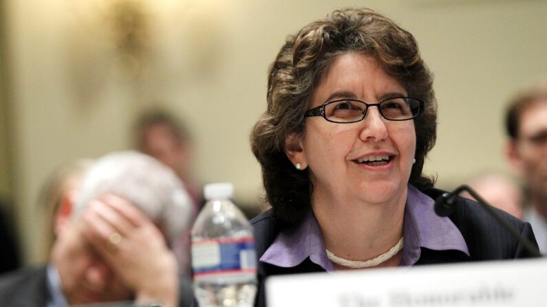 Ellen Weintraub, comisionada de la Comisión Electoral Federal (FEC), en el Capitolio, Washington, el 3 de noviembre de 2011. (Alex Wong/Getty Images)