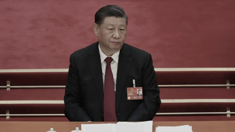 El líder chino, Xi Jinping, asiste a la inauguración de la primera sesión de la XIV Asamblea Popular Nacional, en Beijing, el 5 de marzo de 2023. (Lintao Zhang/Getty Images)
