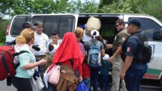 México intercepta a 130 migrantes de Guatemala que viajaban hacinados en un camión