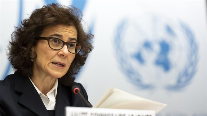 Foto de archivo de Nada Al-Nashif, alta comisionada adjunta de la ONU para los derechos humanos. EFE/EPA/Salvatore Di Nolfi