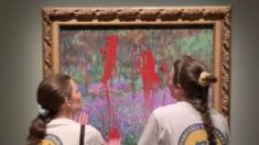 Activistas medioambientales manchan con pintura roja obra de arte de Monet en Museo de Estocolmo