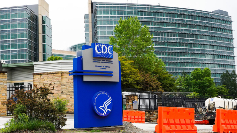 La sede de los Centros para el Control y la Prevención de Enfermedades (CDC) en Atlanta, el 23 de abril de 2020. (Tami Chappell/AFP vía Getty Images)
