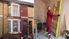 Mujer transforma casa en ruinas con valor de 1.27 dólares en un hogar impresionante, ¡así quedó!