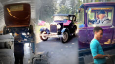 Amante de los autos de 91 años regala a un joven el motor de un Ford de 1929 y luego lo reconstruyen