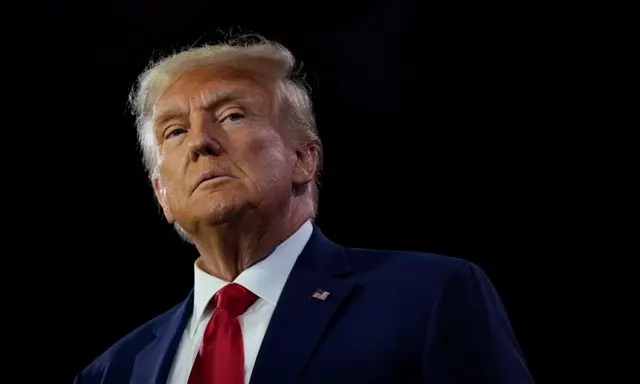 El candidato presidencial republicano, el expresidente Donald Trump, habla en la conferencia Fe y Libertad Camino a la Mayoría, en el Washington Hilton de Washington, el 24 de junio de 2023. (Drew Angerer/Getty Images)