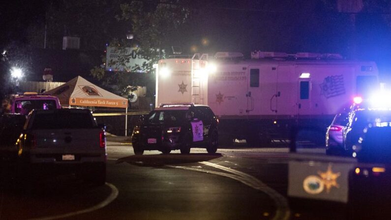 Tiroteo en un bar en Trabuco Canyon, California. EFE/EPA/Etienne Laurent 